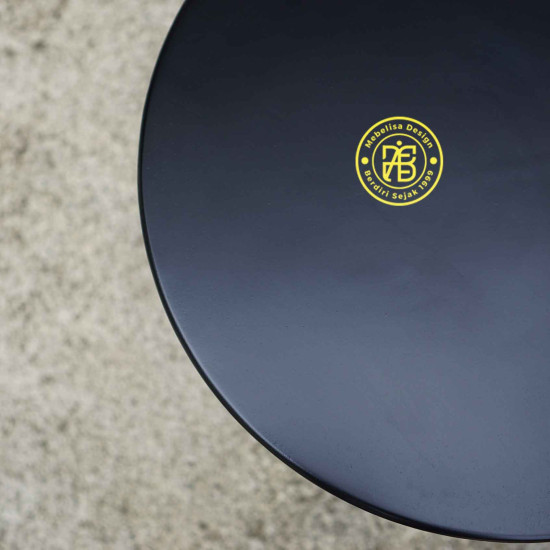 Stool Bulat Kayu Solid Trembesi