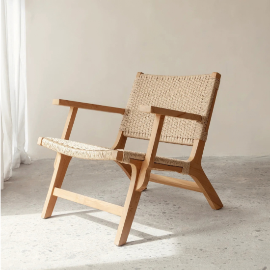 Sunday Teak Lounger with Arm Rest