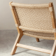 Sunday Teak Lounger with Arm Rest