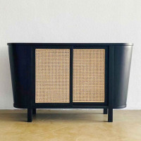 Taalia Sideboard Bufet Ruang Tamu Minimalis Kombinasi Rotan Taalia Sideboard Bufet Ruang Tamu Minimalis Kombinasi Rotan