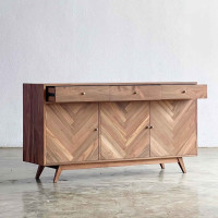 Talha Sideboard Meja Bufet Retro Kayu Jati Minimalis