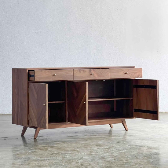 Talha Sideboard Meja Bufet Retro Kayu Jati Minimalis
