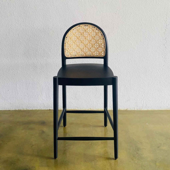 Tawam Bar Stool Kursi Bar Kombinasi Rotan Modern Vintage Tawam Bar Stool Kursi Bar Kombinasi Rotan Modern Vintage