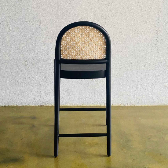 Tawam Bar Stool Kursi Bar Kombinasi Rotan Modern Vintage Tawam Bar Stool Kursi Bar Kombinasi Rotan Modern Vintage