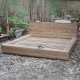Recycled Teak Wood Bed Frame With a Vintage Charm