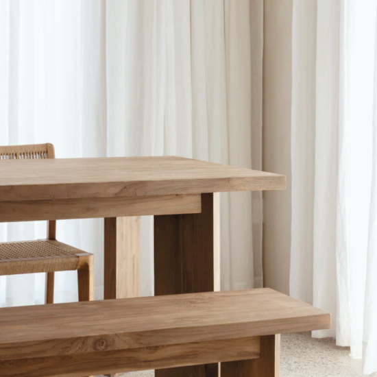 Terra Solid Reclaimed Teak Dining Table