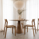 Tiram Dining Table Natural Set