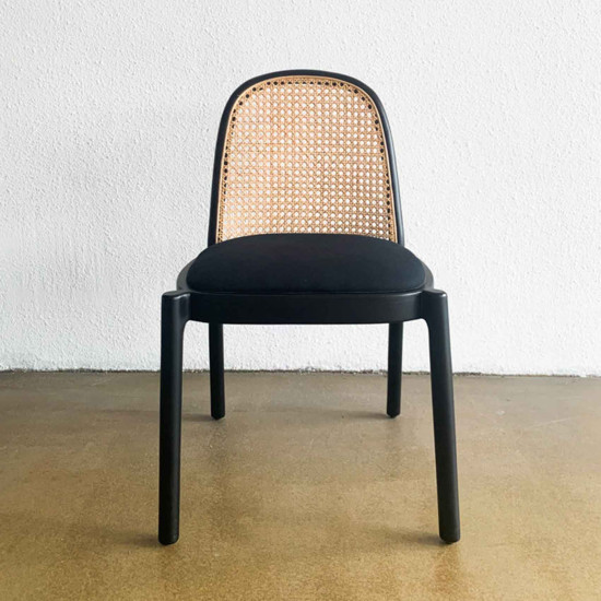 Town Chair Rattan Teak Wood Kursi Makan Sandaran Rotan Kayu Jati