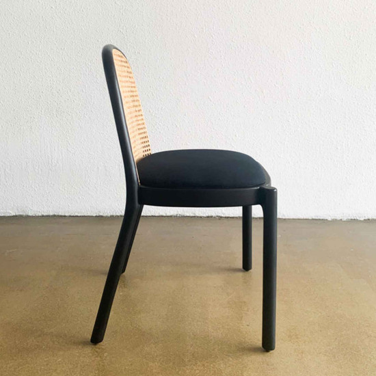 Town Chair Rattan Teak Wood Kursi Makan Sandaran Rotan Kayu Jati