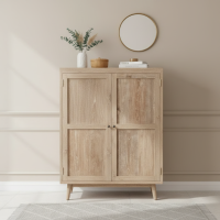 Two-Door Reclaimed Teak Storage Cabinet