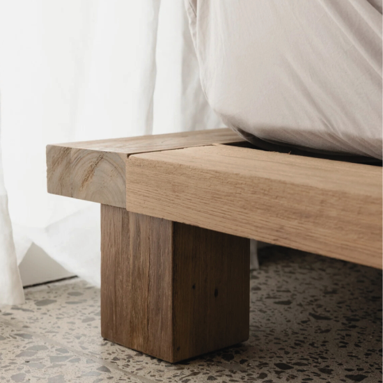 Yuma Reclaimed Teak Bed Base