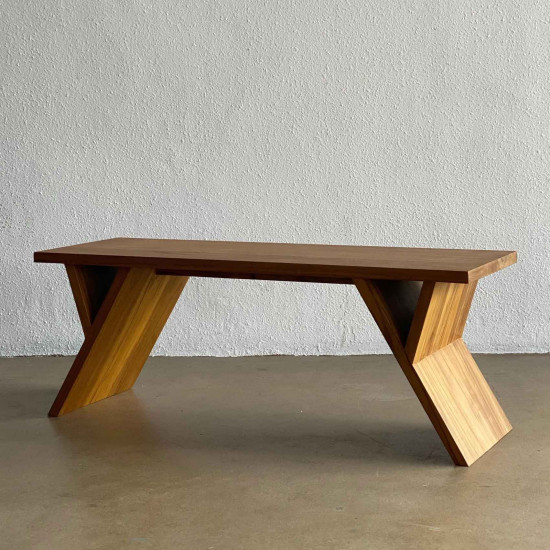 Zabar Bench Bangku Minimalis Kayu Jati Solid