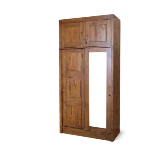 Almari Pakaian Susun 2 Pintu Kayu Jati Katie