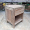 Ashley Reclaimed Teak Bedside Table 1 Drawers