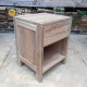 Ashley Reclaimed Teak Bedside Table 1 Drawers