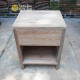 Ashley Reclaimed Teak Bedside Table 1 Drawers