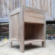 Ashley Reclaimed Teak Bedside Table 1 Drawers