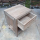 Ashley Reclaimed Teak Bedside Table 1 Drawers