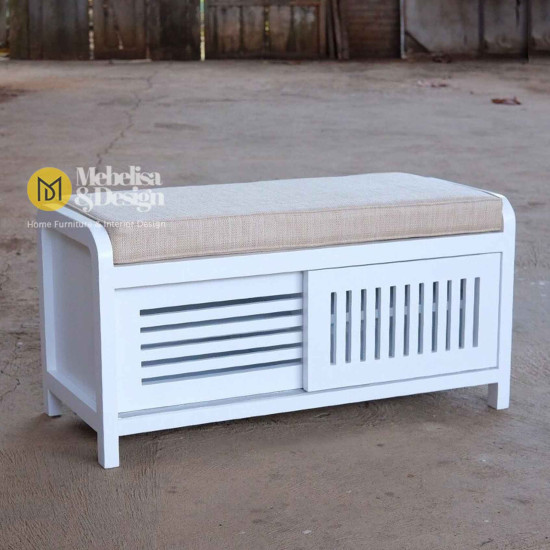 Bangku Tempat Sepatu dan Sandal Minimalis Duko