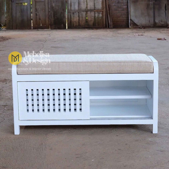 Bangku Tempat Sepatu dan Sandal Minimalis Duko