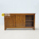 Bufet Minimalis Modern 3 Pintu Sliding Kayu Jati