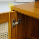 Cabinet Nakas 2 Pintu Rotan 3 Laci Minimalis Retro