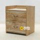 Meja Nakas Bedside 2 Laci Rustik White Wash