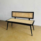 Kana Bench Bangku Teras Minimalis Retro Anyaman Rotan
