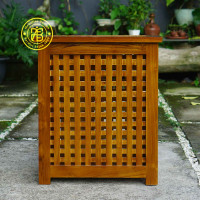 Box Keranjang Laundry Baju Kotor Kayu Jati Minimalis