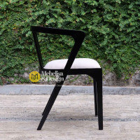 Kursi Cafe Minimalis Kayu Jati Scandinavian Style