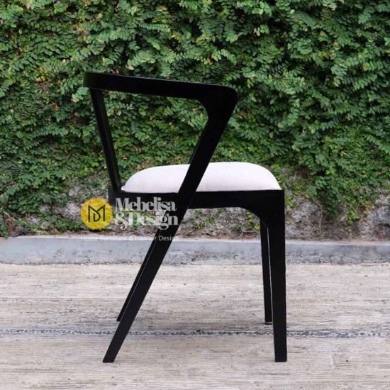 Kursi Cafe Minimalis Kayu Jati Scandinavian Style