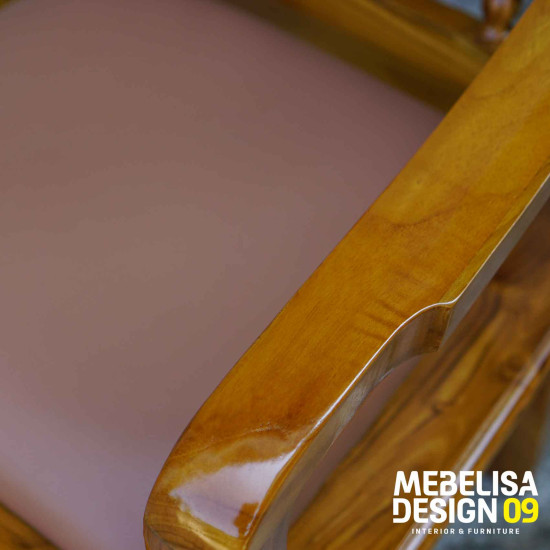 Kursi Jaksa Pengadilan Kayu Jati Rotan Antik Ukiran Jepara