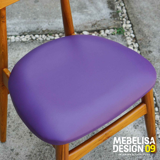 Kursi Makan Cafe Model Retro Modern Kayu Jati