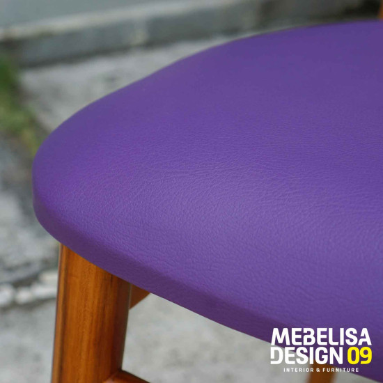 Kursi Makan Cafe Model Retro Modern Kayu Jati