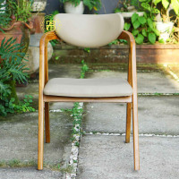 Kursi Makan Cafe Scandinavian Minimalis Kayu Jati