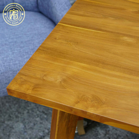 Kursi Makan Minimalis Jok Mewah Set Meja Scandinavian Jati