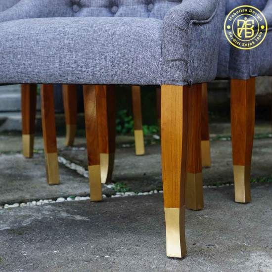 Kursi Makan Minimalis Jok Mewah Set Meja Scandinavian Jati