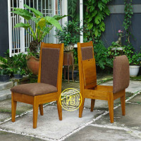 Kursi Makan Minimalis Kayu Jati Sandaran Dudukan Jok With Storage