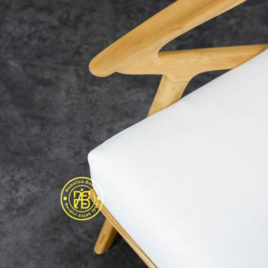 Kursi Sofa Santai Kayu Jati Minimalis Scandinavian