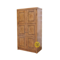 Lemari Baju 2 Pintu Minimalis Kayu Jati Sandra