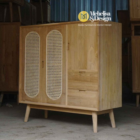 Lemari Laci Retro Penyimpanan Sepatu Sandal