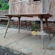 Lucas Recycled Teak Wood Retro Dining Table
