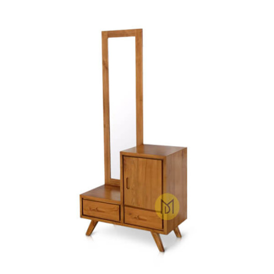 Meja Rias Minimalis Kayu Jati Vanity