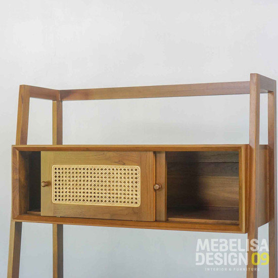 Meja Belajar Meja Kerja Kayu Jati Minimalis Mid-Century