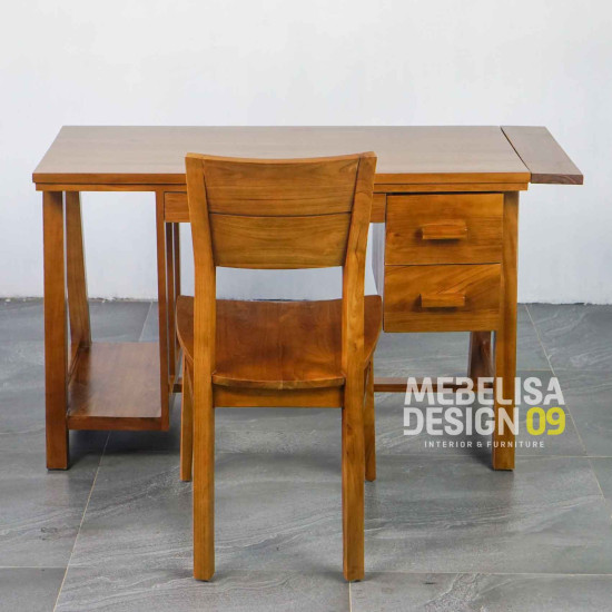 Meja Komputer Meja Belajar Minimalis Set Kursi