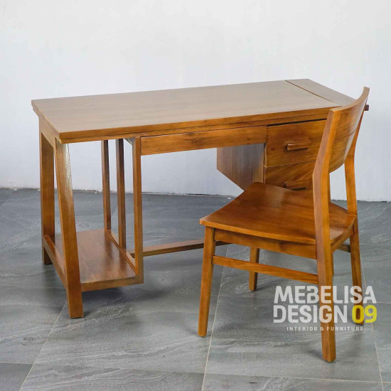 Meja Komputer Meja Belajar Minimalis Set Kursi