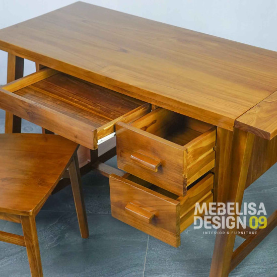 Meja Komputer Meja Belajar Minimalis Set Kursi