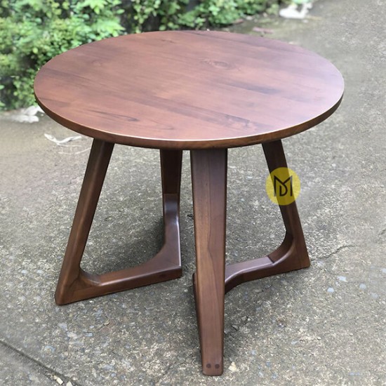 Meja Kopi Bundar Kayu Solid Selly Meja Kopi Bundar Kayu Solid Selly