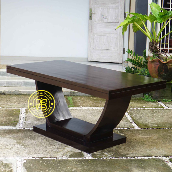 Meja Makan Minimalis Model Perahu Set 4 Kursi Retro