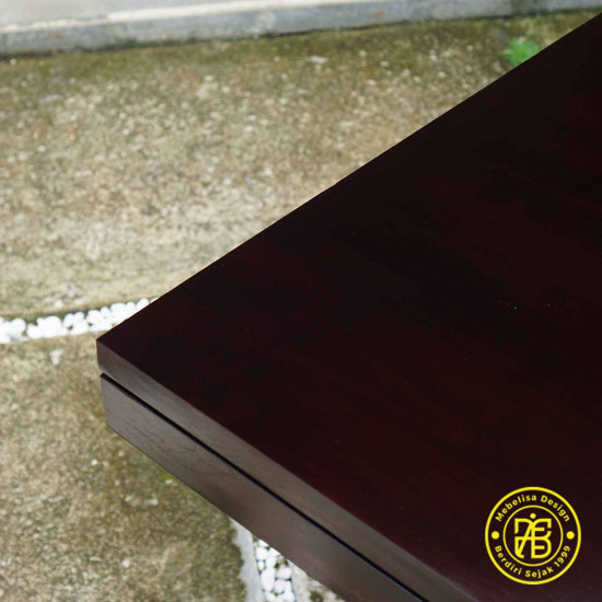 Meja Makan Minimalis Model Perahu Set 4 Kursi Retro